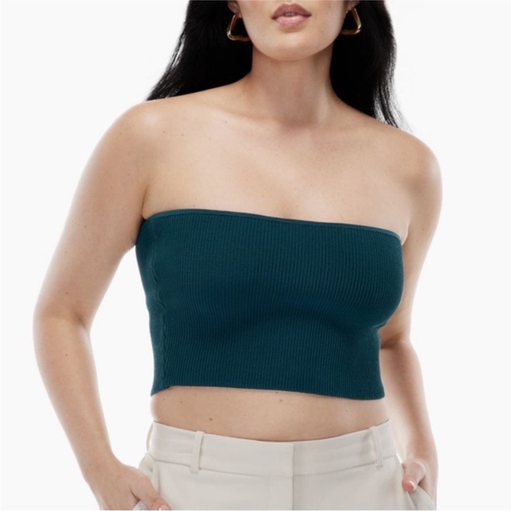 NWOT Babaton Sculpt Knit Cropped Tube Top size small